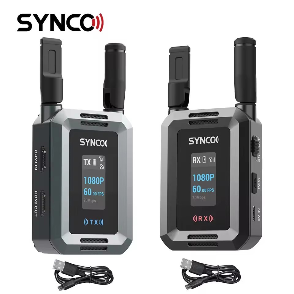SYNCO XVision HD Wireless Video Transmission System 1080P Live Streaming TX+RX