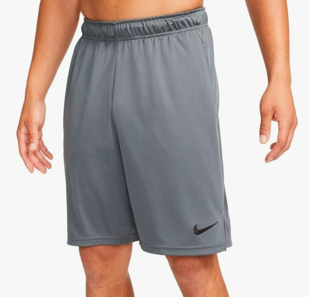 Nike Dri-Fit Mens Knit Training Shorts 8" Iron Gray  XXL New  DD1887-068