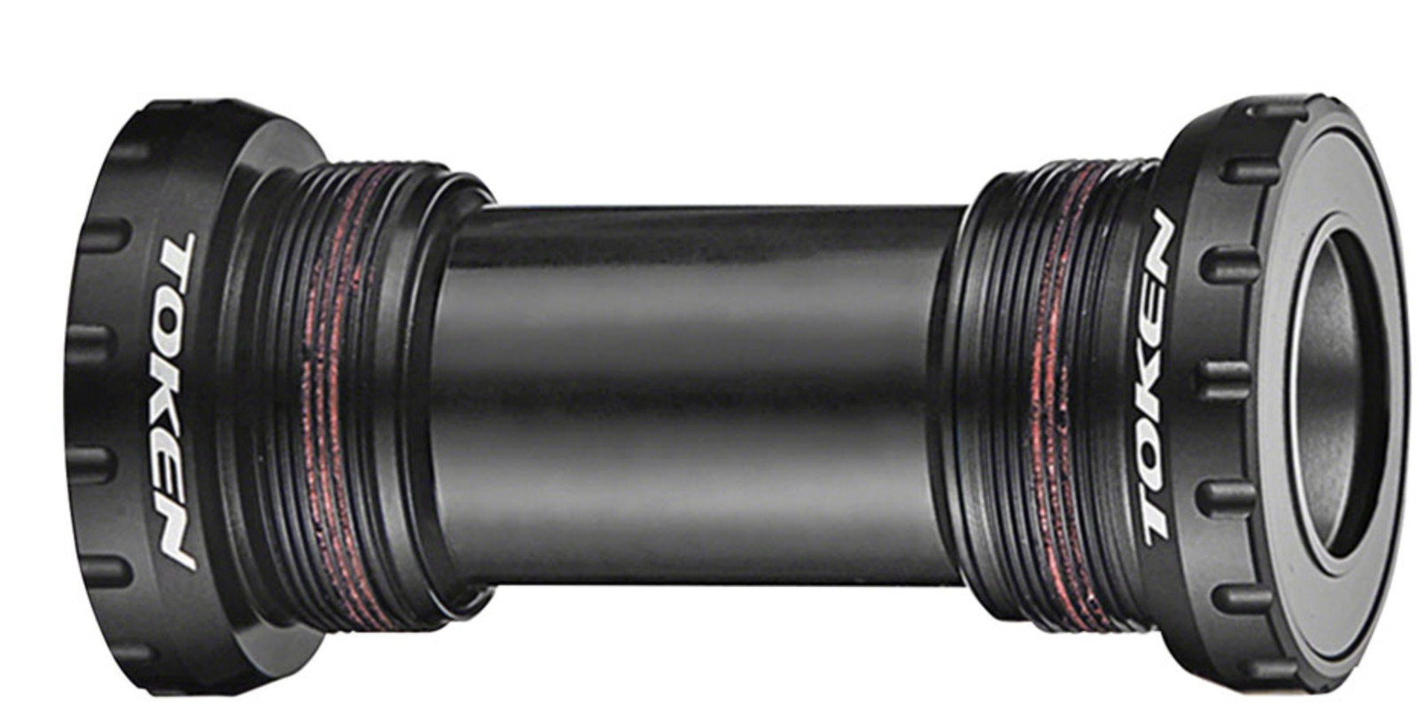 Token TK878 Threaded Bottom Bracket - English, Shimano HollowTech II, Black