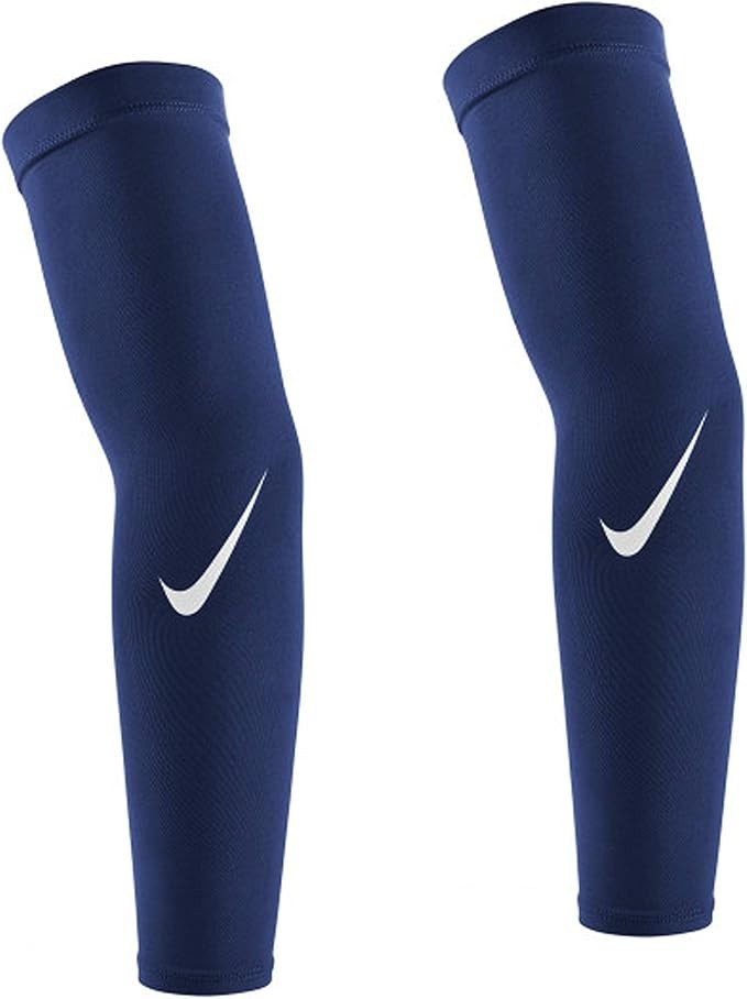 NIKE Pro Dri-FIT Football Sleeves - Navy / White