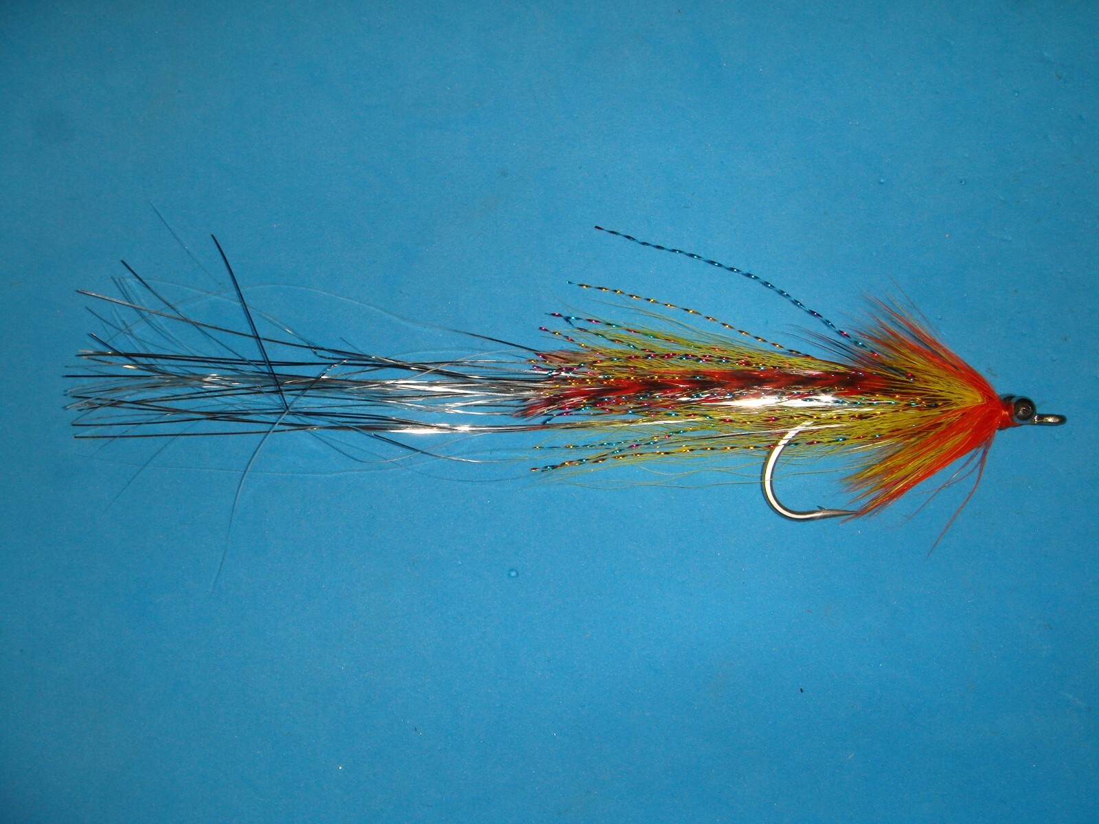 FLY FISHING FLIES - Or/Yell. FLASHTAIL WHISTLER (Silver Flash) size 3/0 (3 pcs)