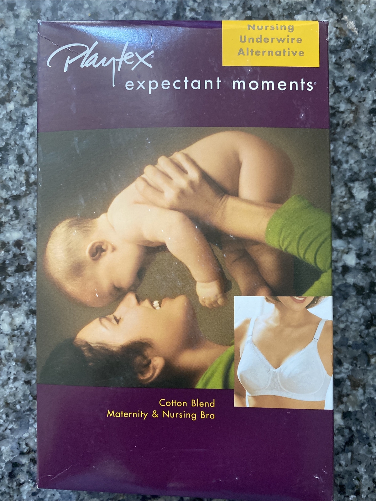 Playtex Expectant Moments Nursing Underwire Alternative Maternity Bra White 44DD