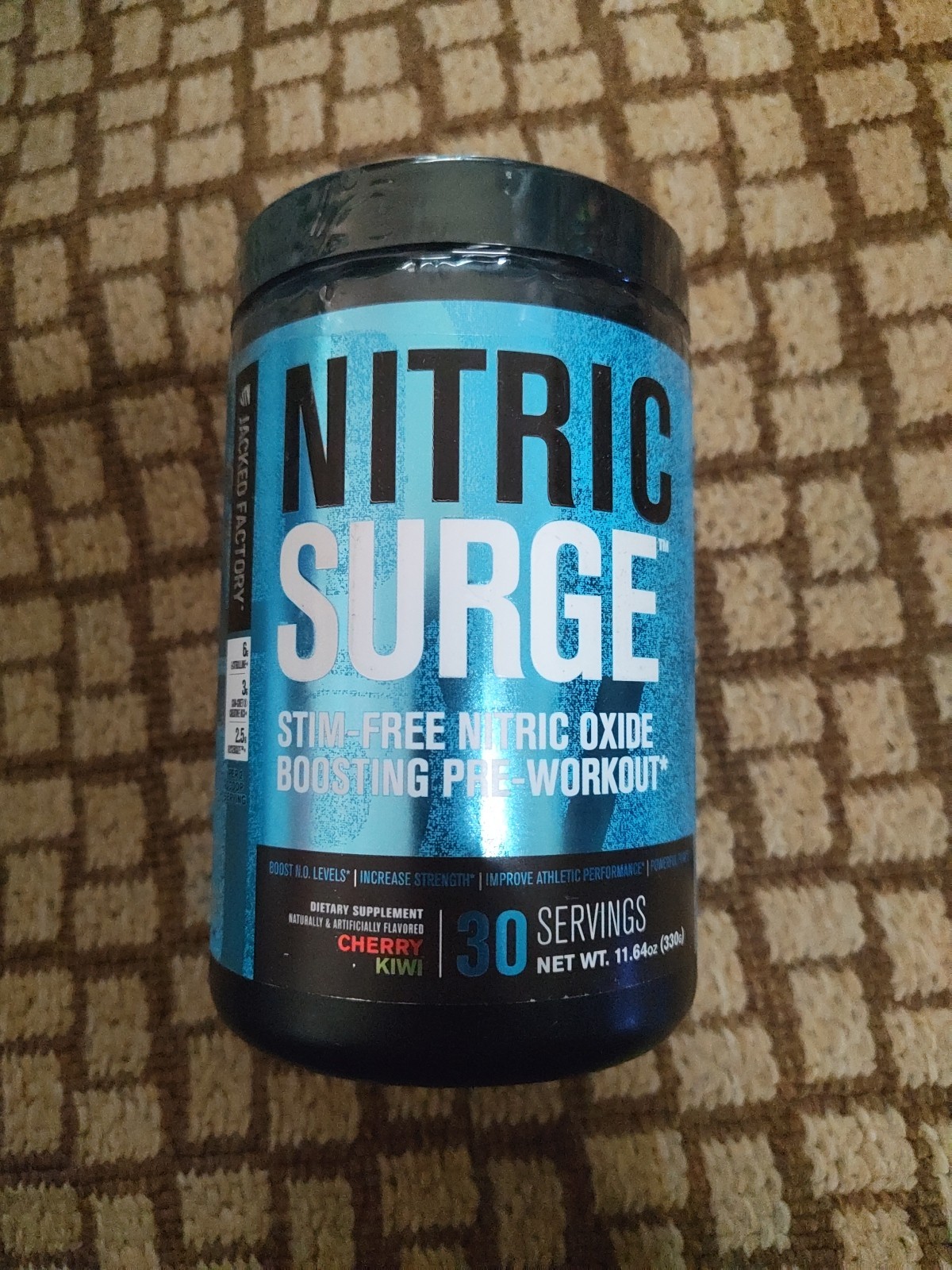 Nitric Surge Stim Free pre Workout Cherry Kiwi Flavor 30 Servings (330g)