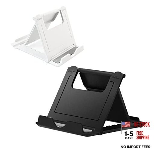 Portable Cell Phone Stand Holder for Desk, Foldable Pocket-Sized Mount, 2 Pack