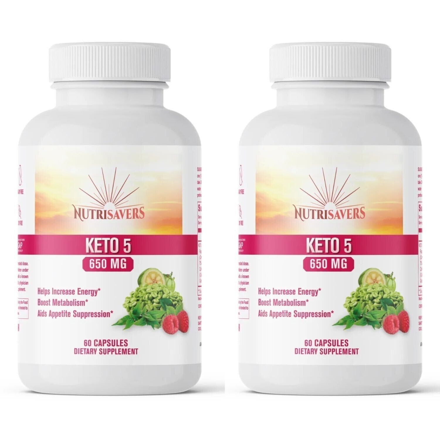 California Essentials Keto-5 Blend 120 Capsules Green Tea Raspberry Ketone