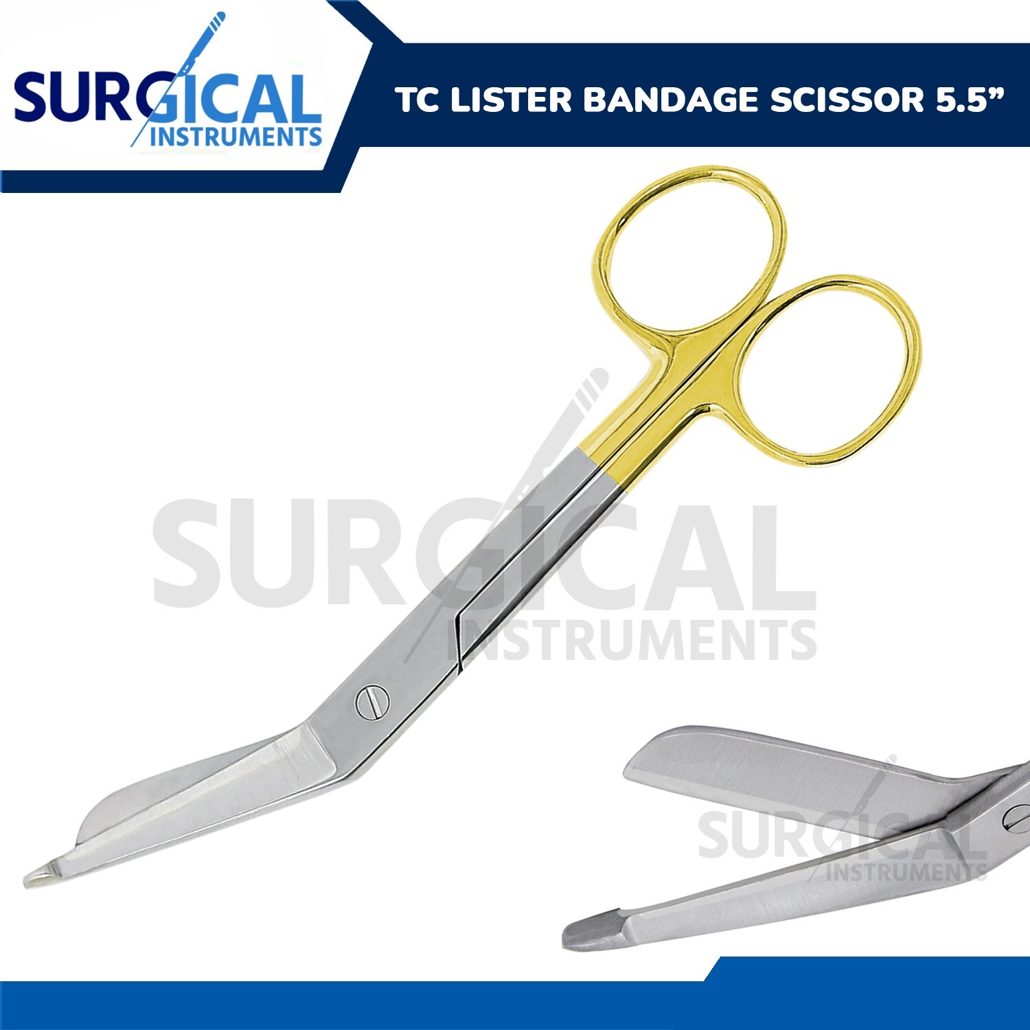 T/C Lister Bandage Scissors 5.5" Surgical Dental First Aid Paramedic German Grad