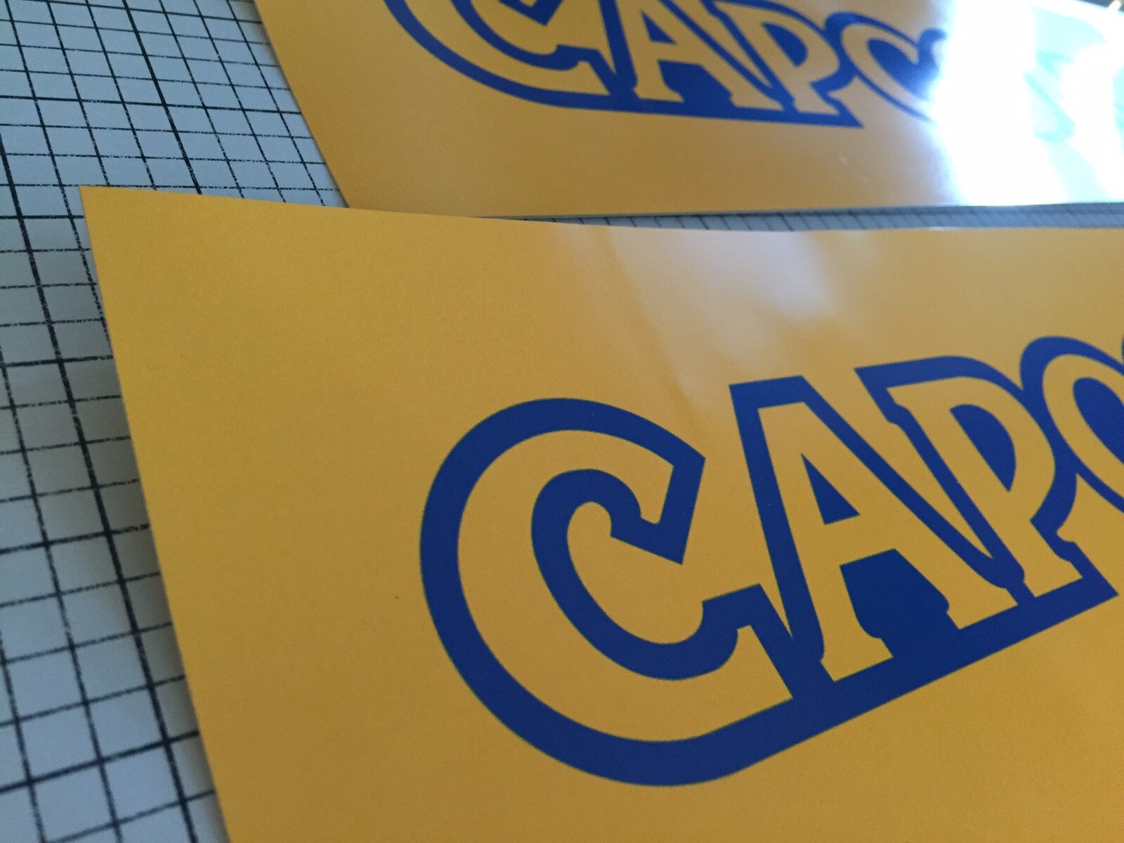 Capcom Arcade Side Art Sticker Pair 11.5” x 6.5”