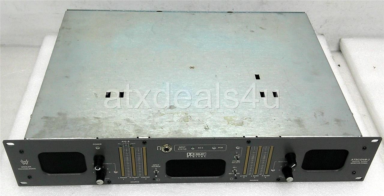 Wohler Technologies ATSC-3 ATSC/DVB-3 Digital Audio Monitor Panel