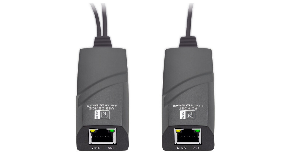 USB 2.0 Over Cat5 5E Cat6 Transmitter Receiver Kit Max Distance 300FT/100M