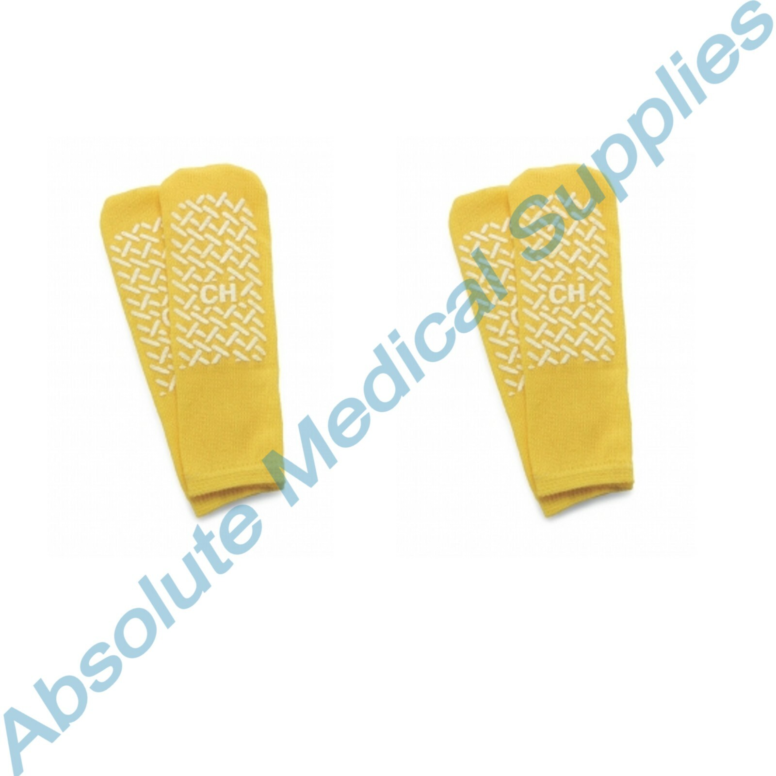 *2-Pack* Medline Double Tread Fall Prevention Slippers Size-Child MDTPS4B01FPY