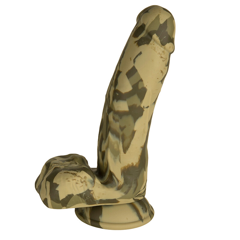 Major Dick Commando Realistic camouflage Dildo w/ Balls & suction cup Base