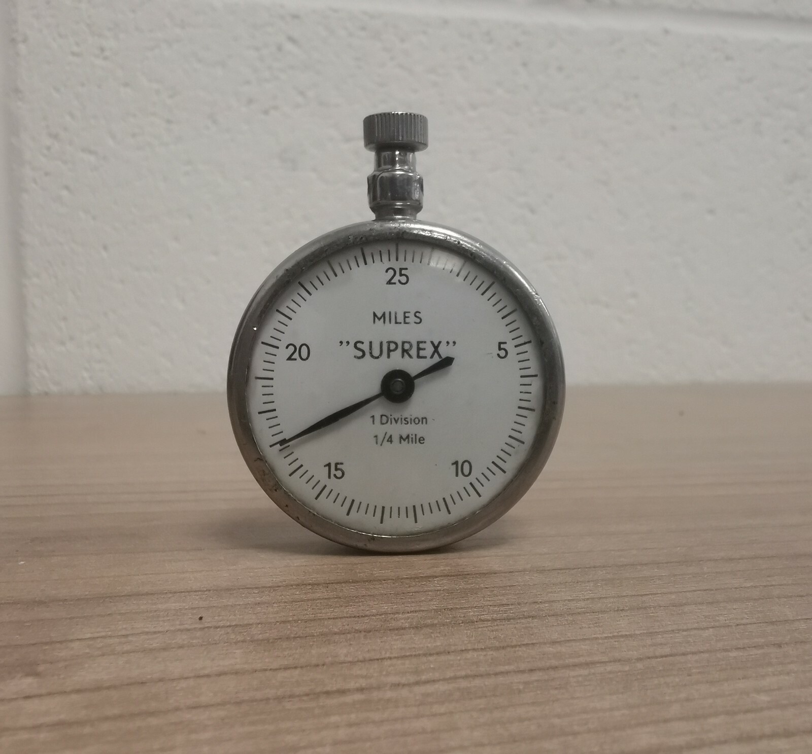 Vintage-Chrome Cased Miles Suprex Pedometer - Kasper & Richter-c1930