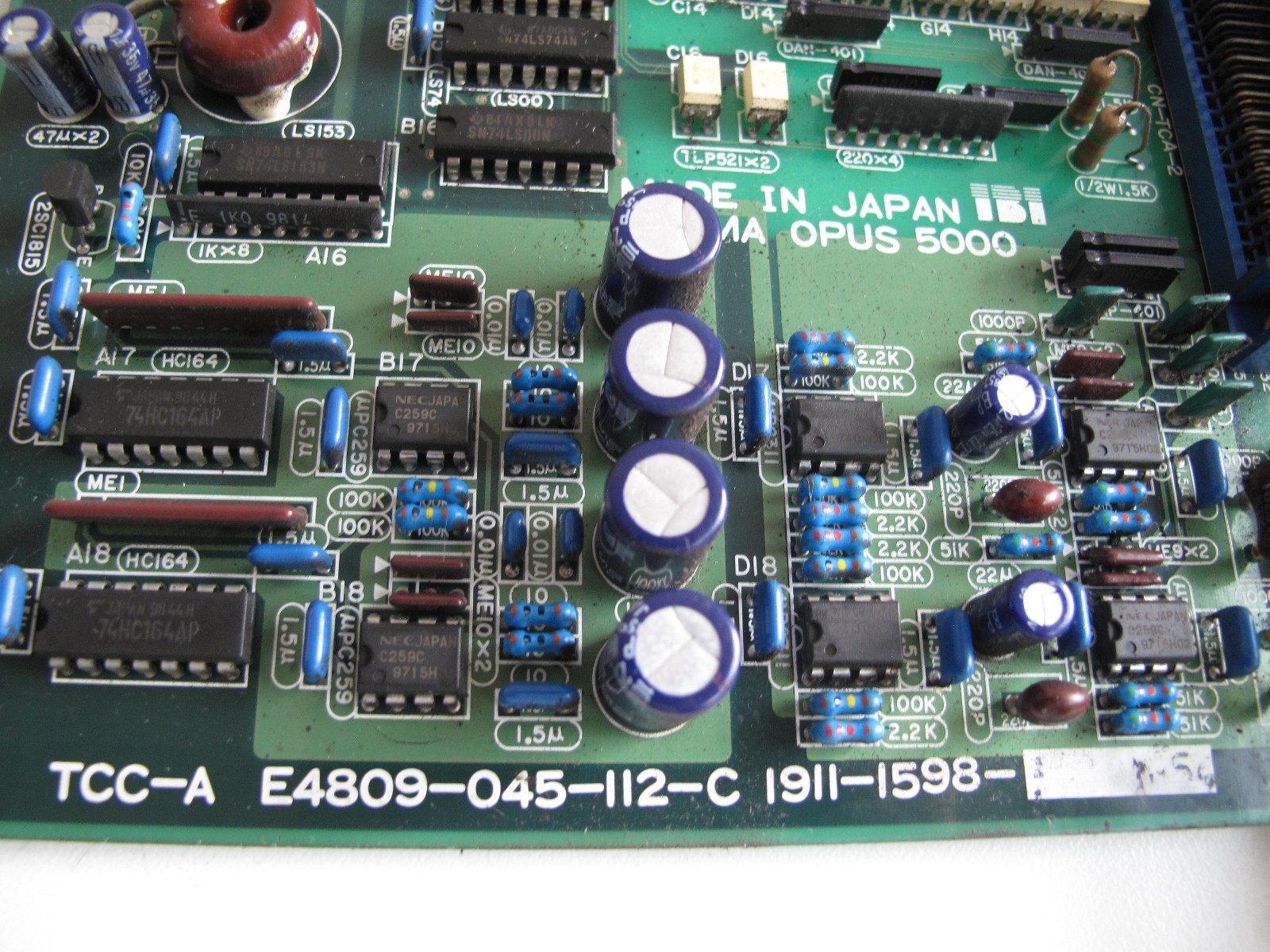 OKUMA OPUS 5000, OKUMA TCC-A E4809-045-112-C, OKUMA E4809-045-112-C BOARD