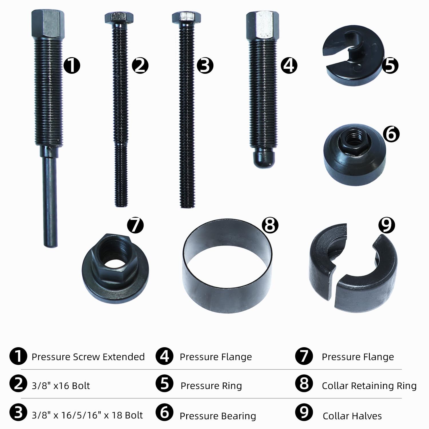 Power Steering Pump Pulley Puller Remove Install Compatible with Ford GM VW