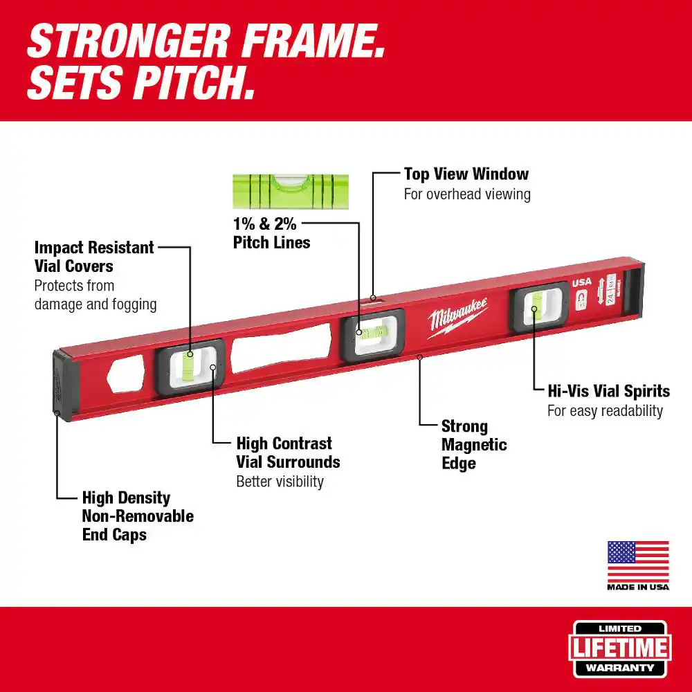 78 In. Magnetic I-Beam Level