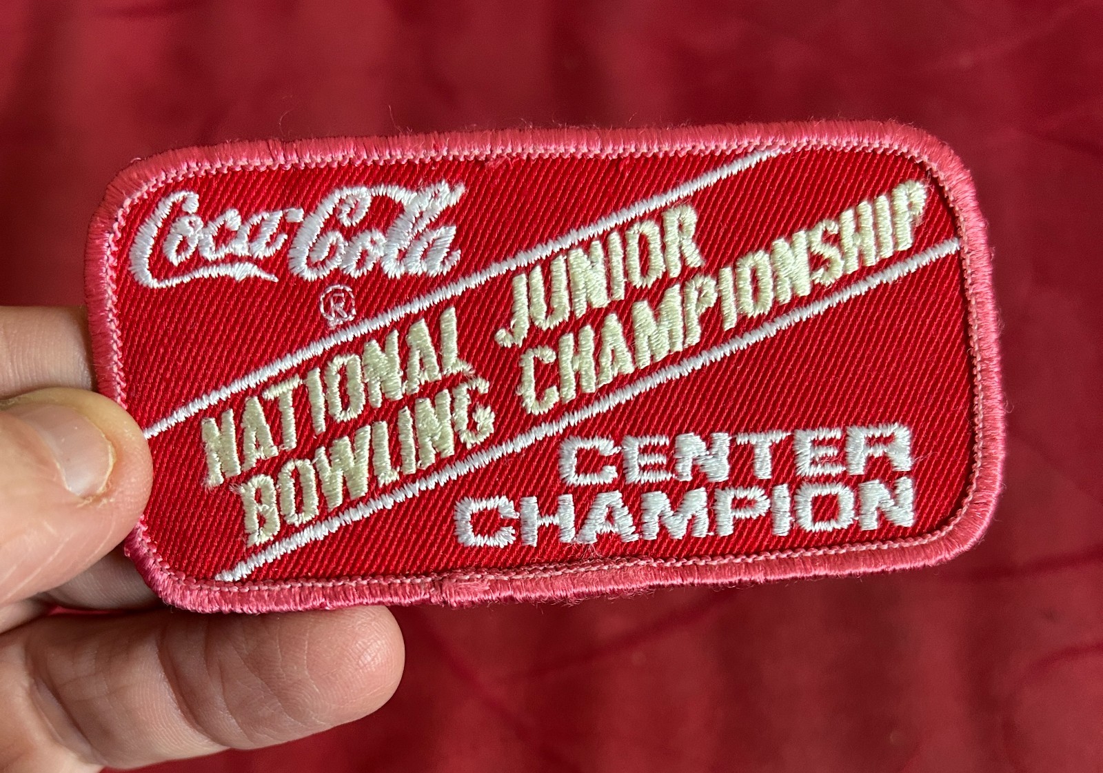 Coca-Cola National Junior Bowling Championship Center Champion Embroidered Patch