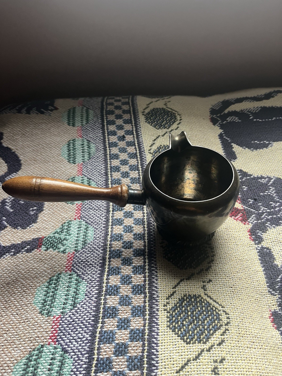 Vintage Silver Plated Sauce Pot With Built In Pourer Spout