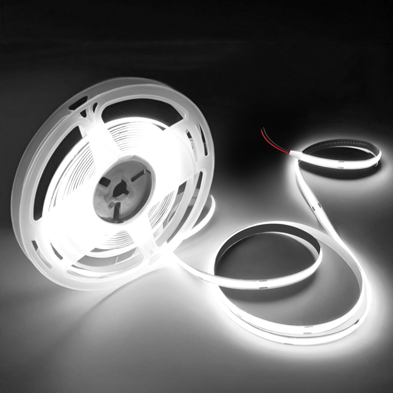 VOEWT COB LED Strip Lights Daylight White 16.4ft 12V,