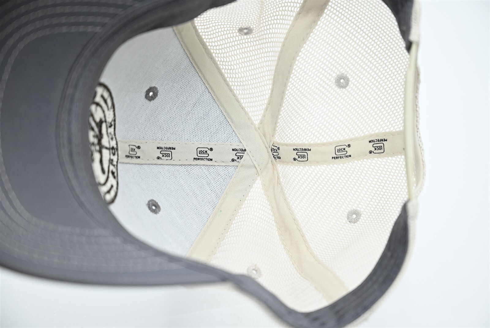 GLOCK PERFECTION GRAY MESH HAT 17 19X 21 22 23 26 27 34 42 43 43X 45 47 48 RARE