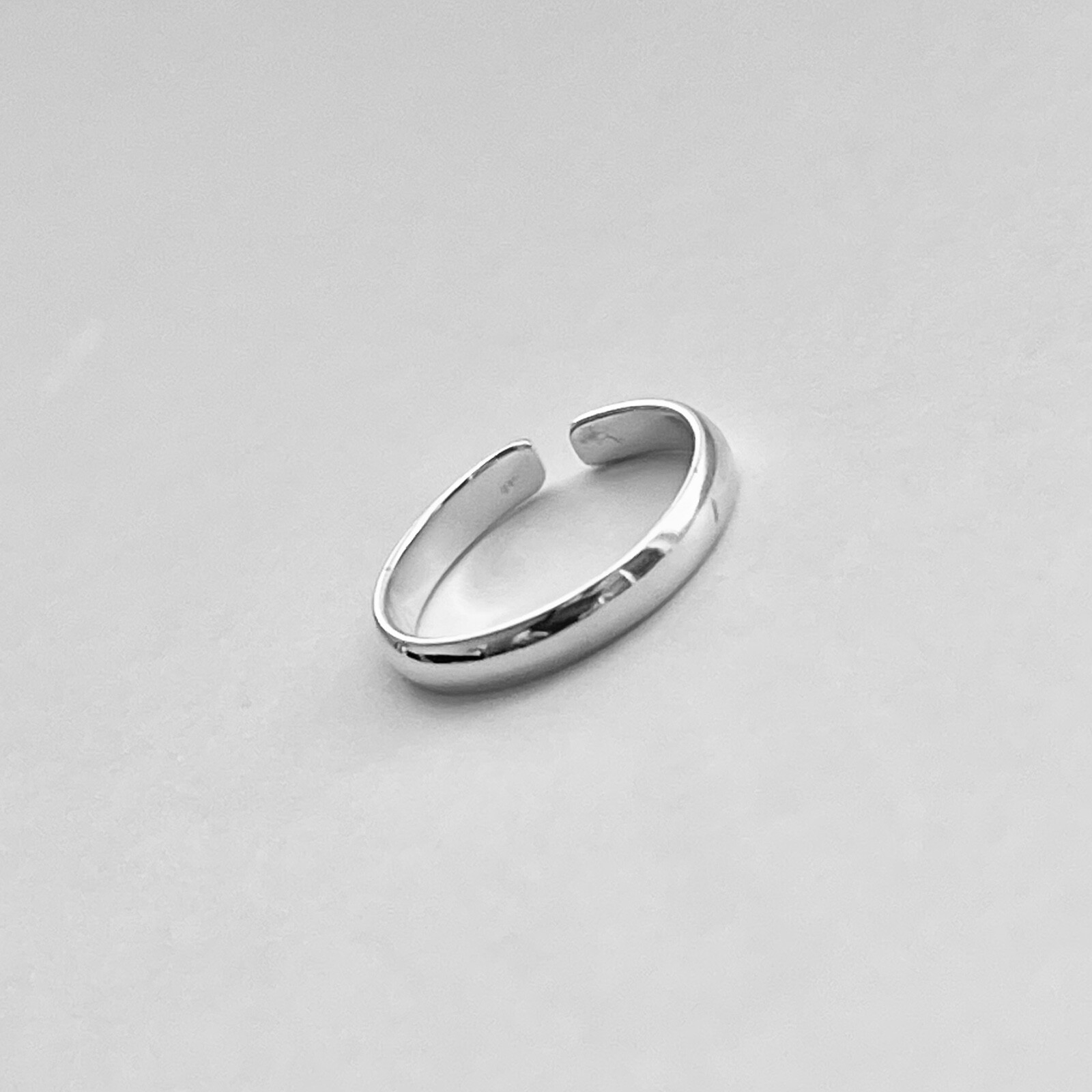 Sterling Silver 2.5MM Band Toe Ring, Silver Rings, Silver Band, Adjustable