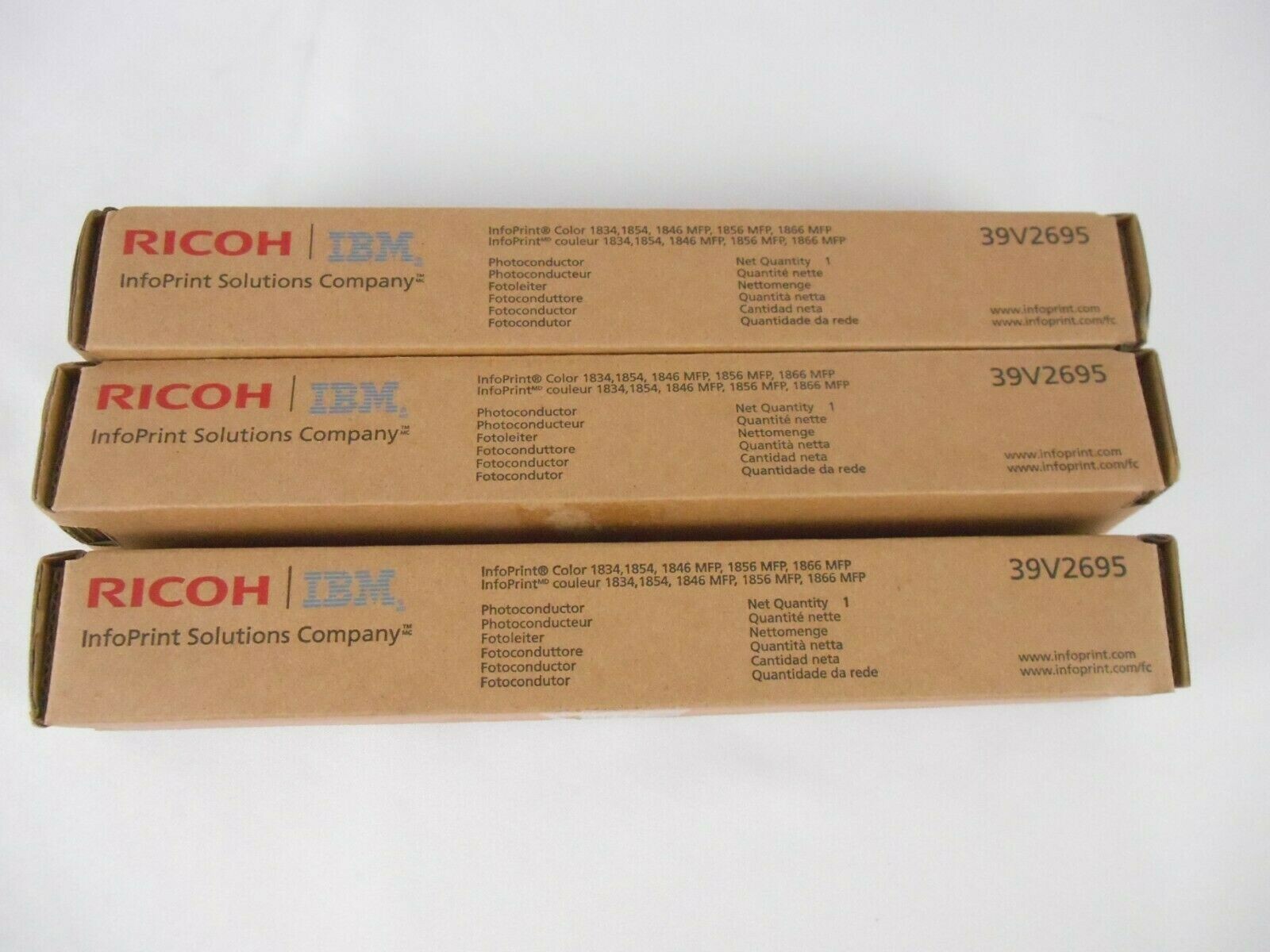 RICOH IBM 39V2695 INFOPRINT COLOR 1834 PHOTOCONDUCTOR LOT OF 3