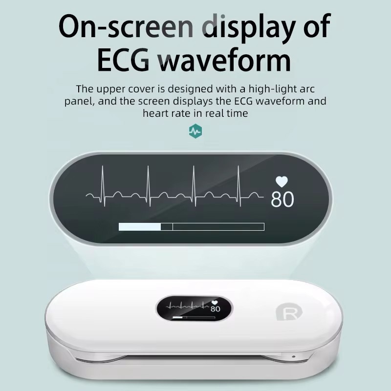Portable Bluetooth ECG Monitor Wearable ECG Device Data Storage and Sharing