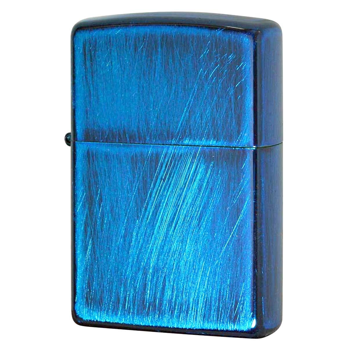 Zippo Lighter CASE ONLY Used Damage Blue Used Painting 2UD-BL Present Gift