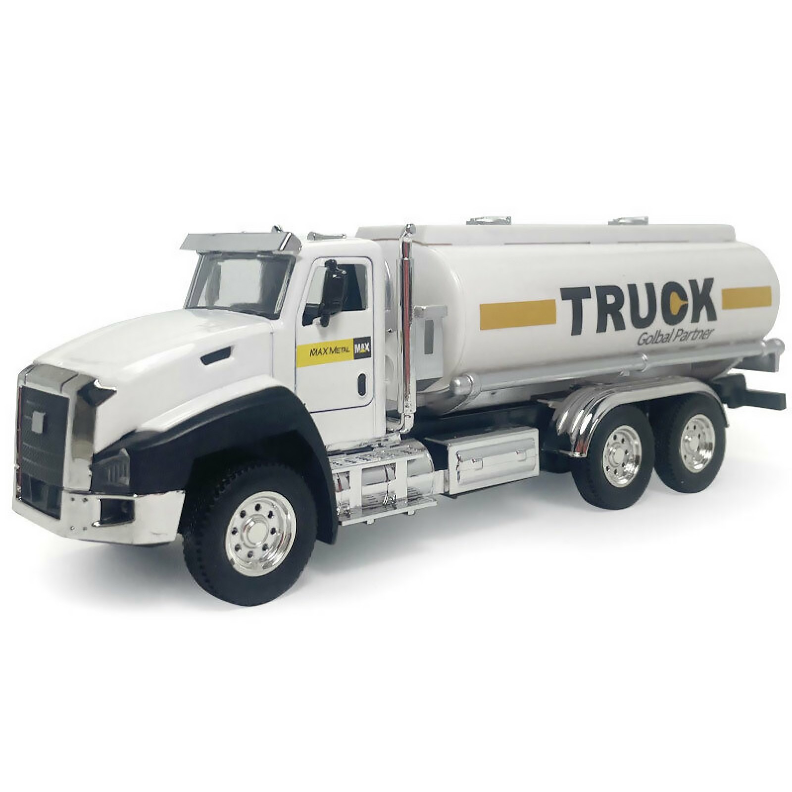 1:50 Tanker Trailer Truck Alloy Model Toy Pull Back Vehicle Truck Toy for Kids*