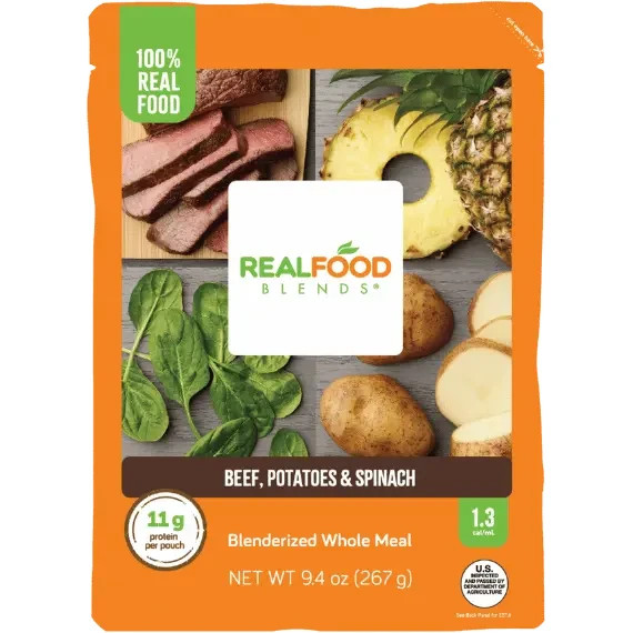 REAL FOOD Blends Tube Feeding Packs, 12/Box, Various Flavors