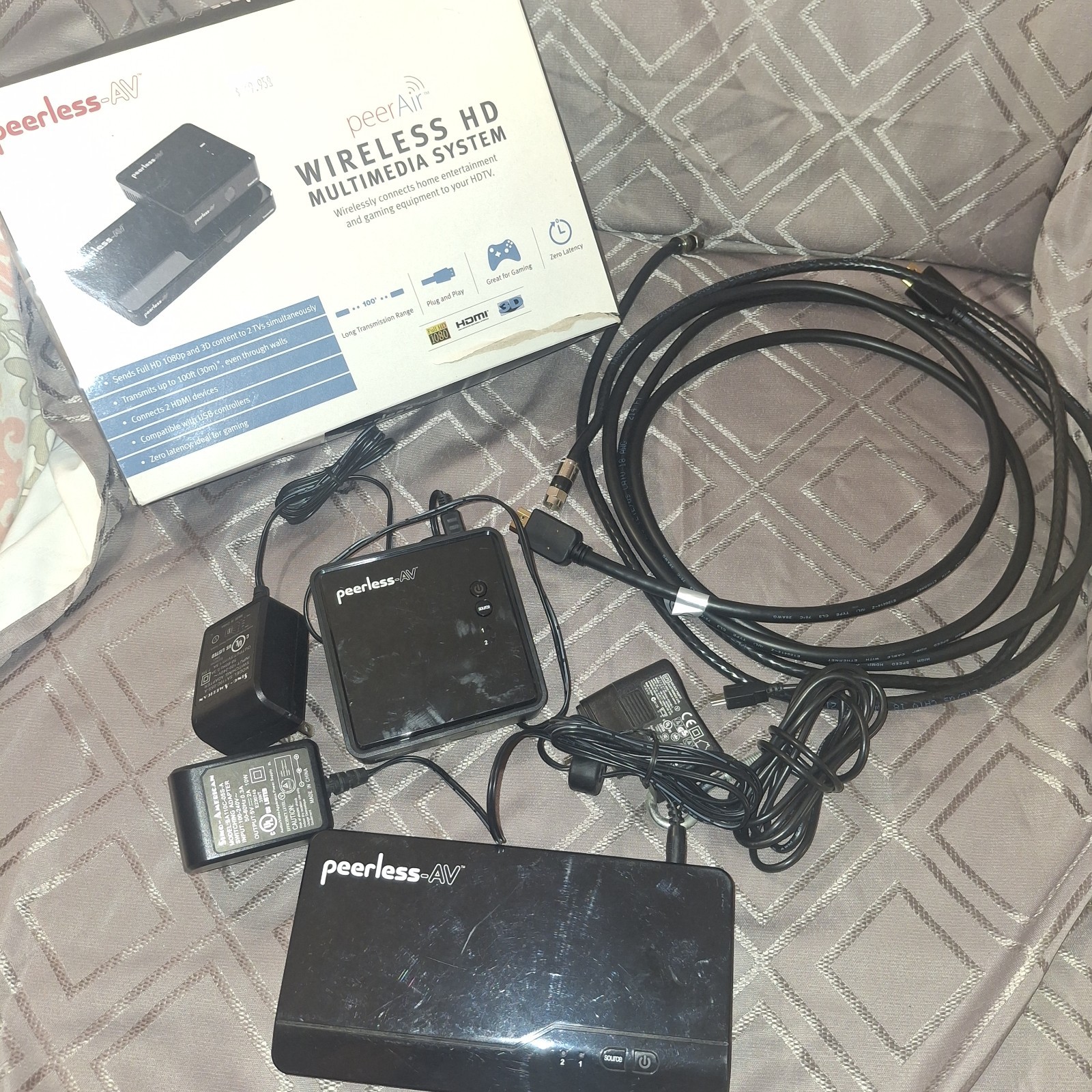 Peerless-AV HDS-WHDI100 Wireless HD Multimedia System HDMI 3D Black