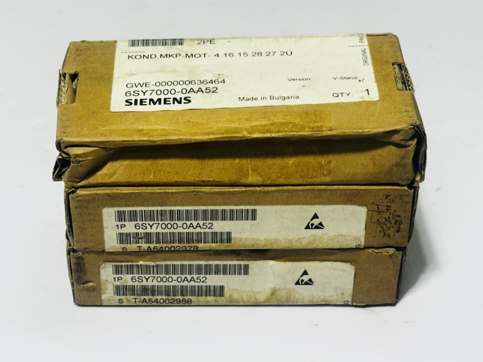 PACK OF 3 SIEMENS 6SY7000-0AA52 Simovert MKP Capacitor for Fan 6SY7000 0AA52