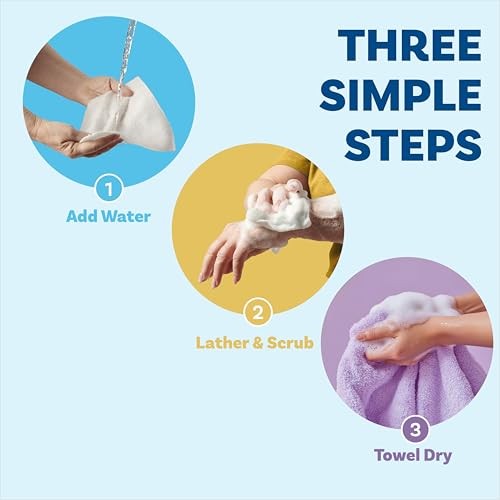 Scrubzz No Rinse Bathing Wipes Unscented 4 Pack