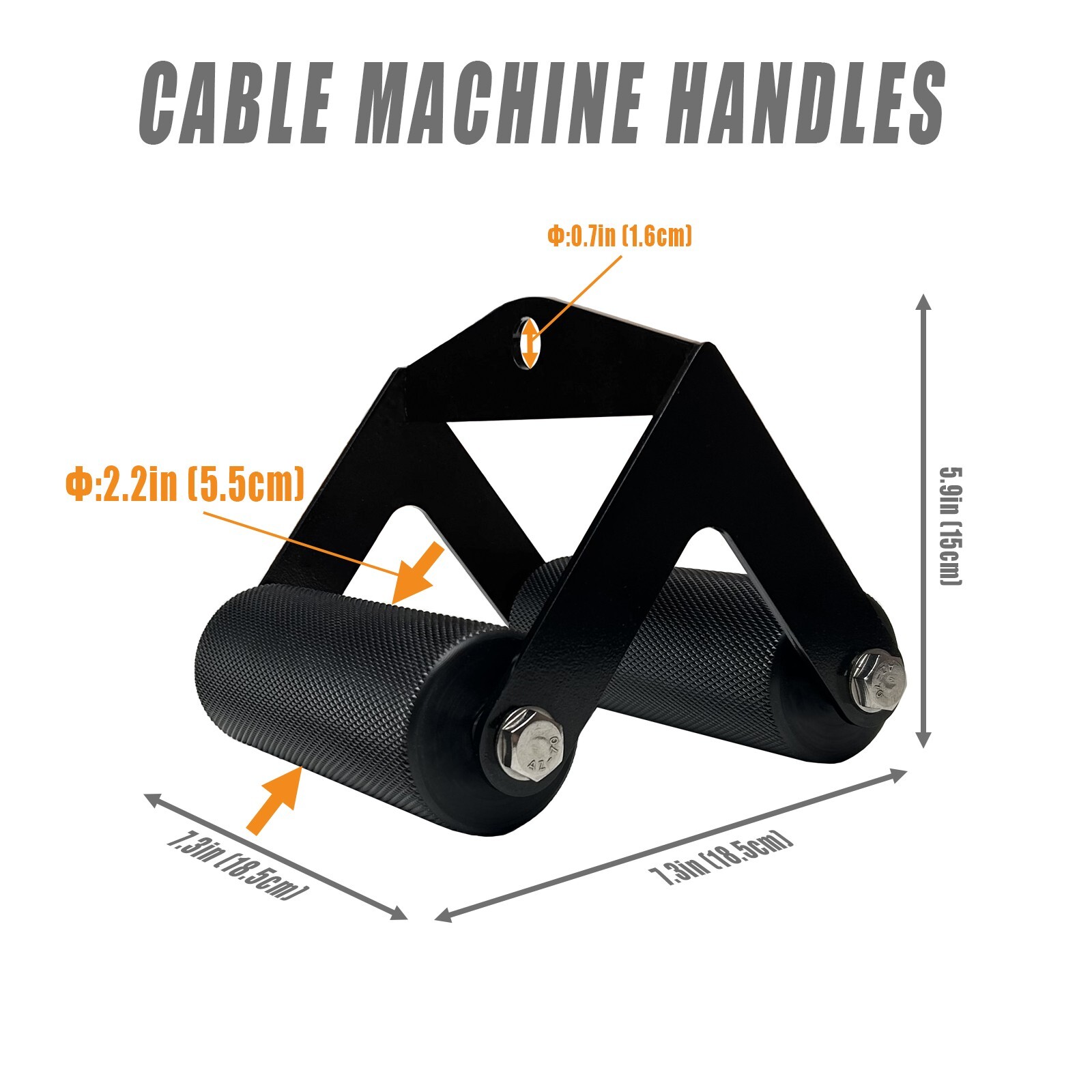 Fat Armwresting Training Equipment LAT Pulldown Attachments D Handle Gym Forearm