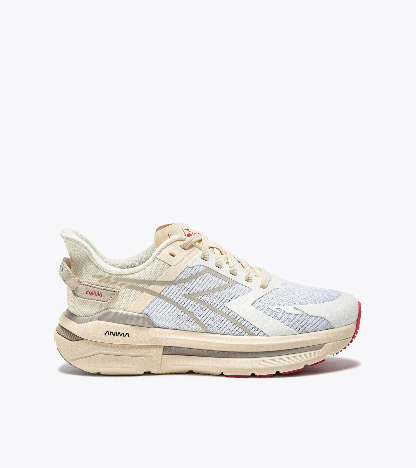Men's Diadora Cellula, Wht/Whisper Wht/Chateau Gry, 8 D Medium US