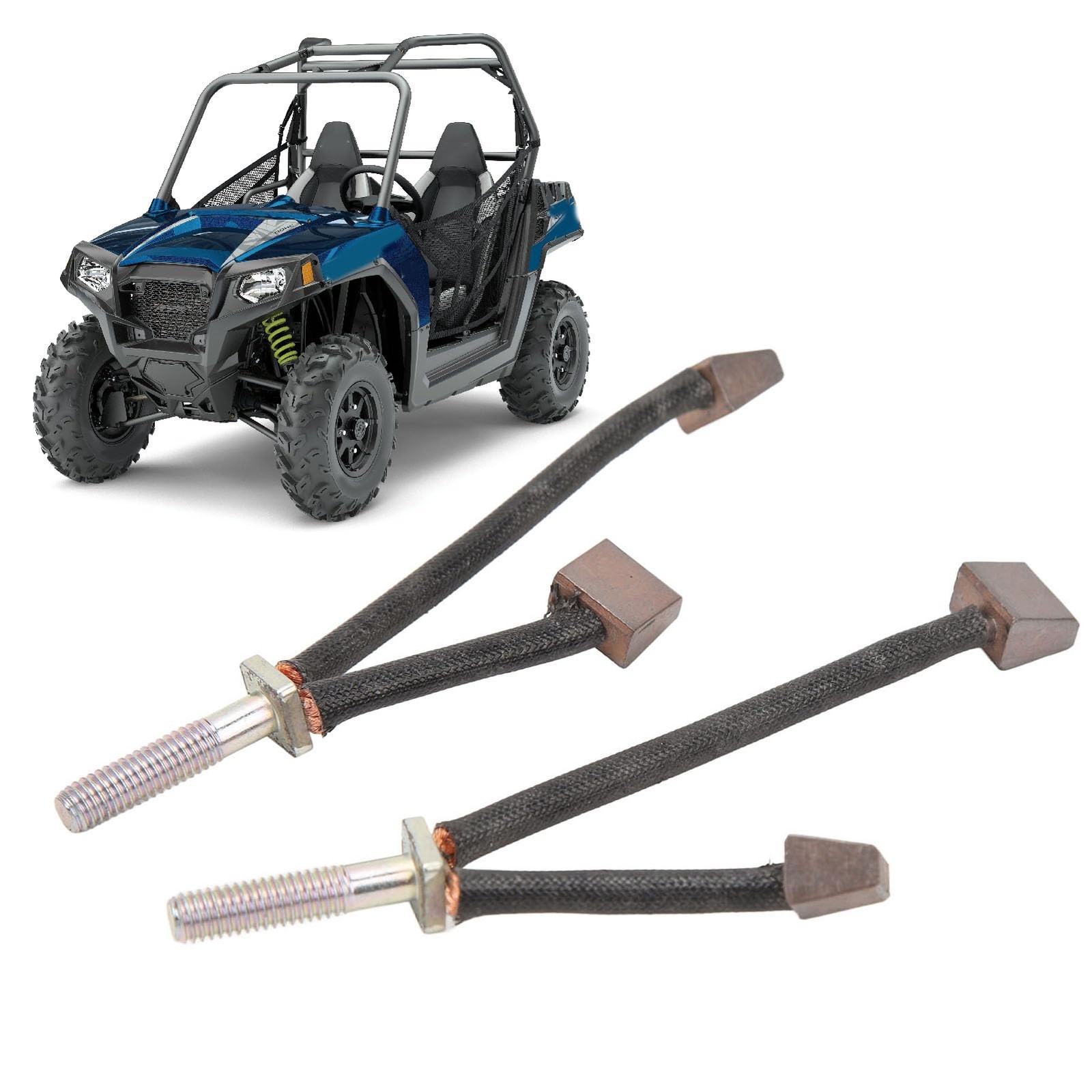 Motor Brushes Set, ATV Motor Carbon Brush Kit Strong Power Output Increase Sp...