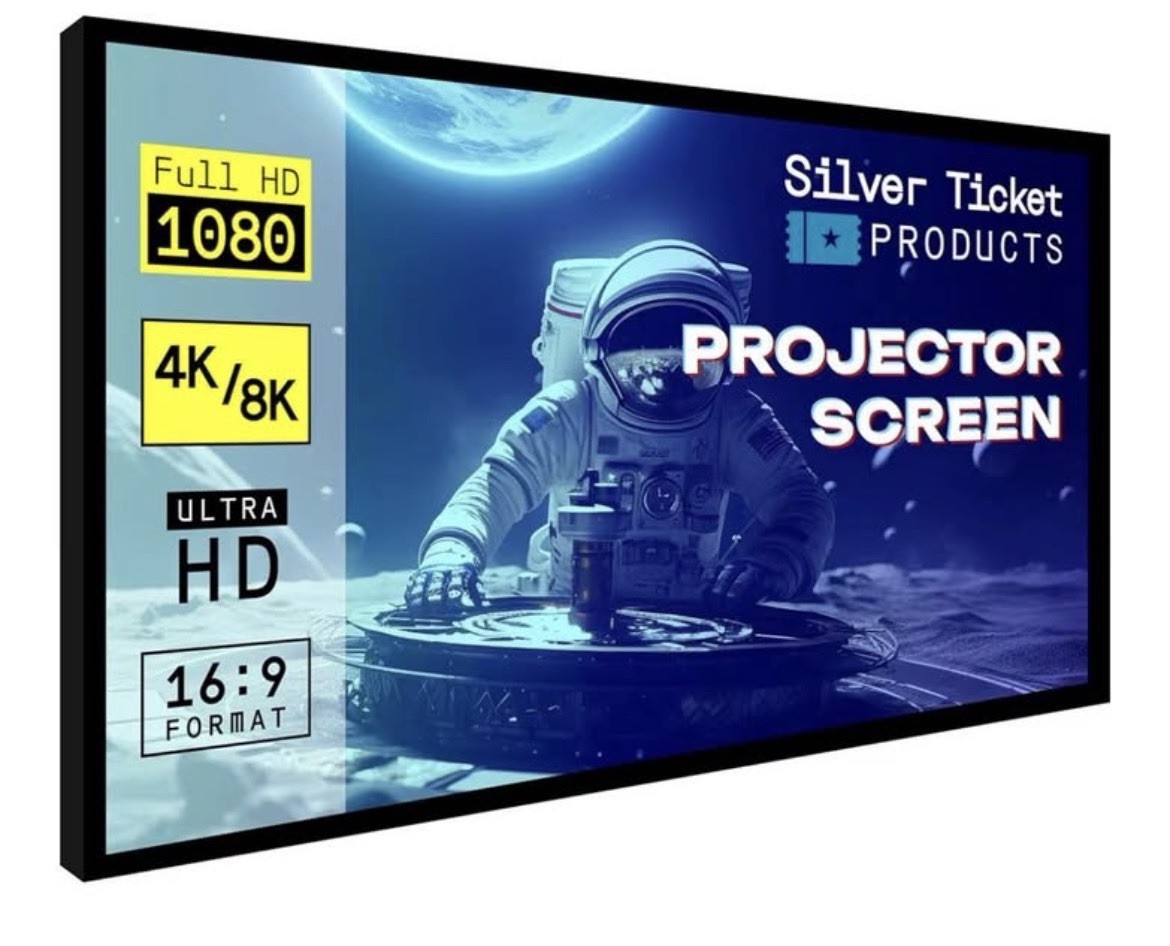 Silver Ticket Products STR Series 16:9 Format, 142" Diagonal STR-169142-G
