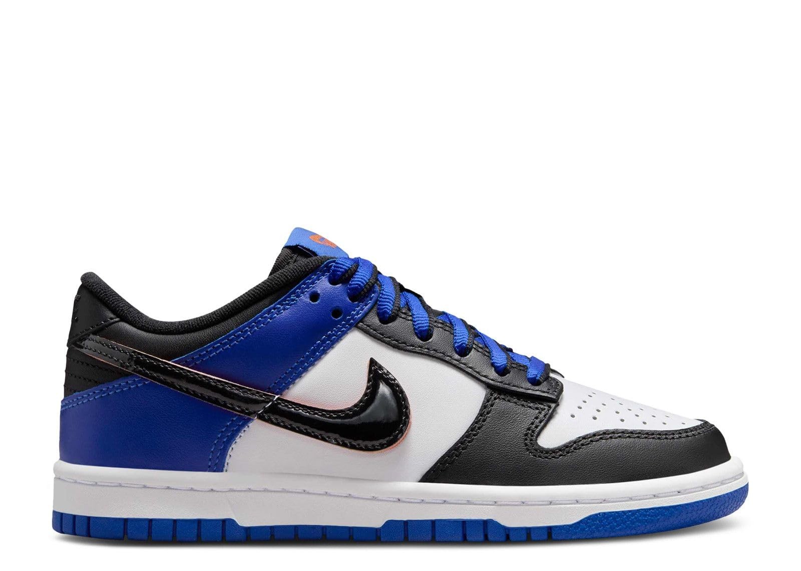 Nike Big Kids' Dunk Low SE Casual Sneakers - White/Racer Blue/Terra Blush/Black