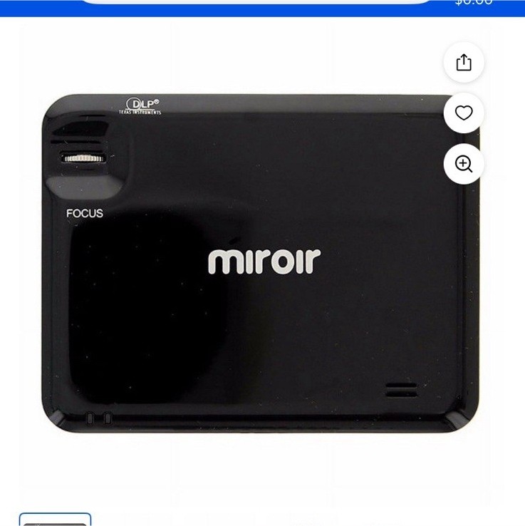 Miroir M20 Portable DLP Desktop Projector USB Black MPN M20 Connectivity