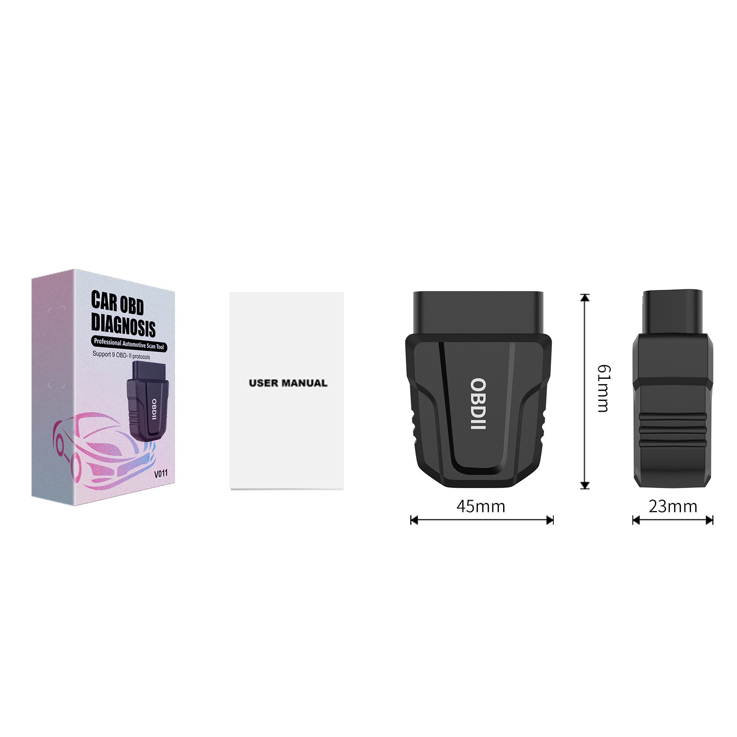 Cordless OBD2 Scanner Car Code Reader 5.4 Bluetooth Auto Diagnostic Scan Tool US