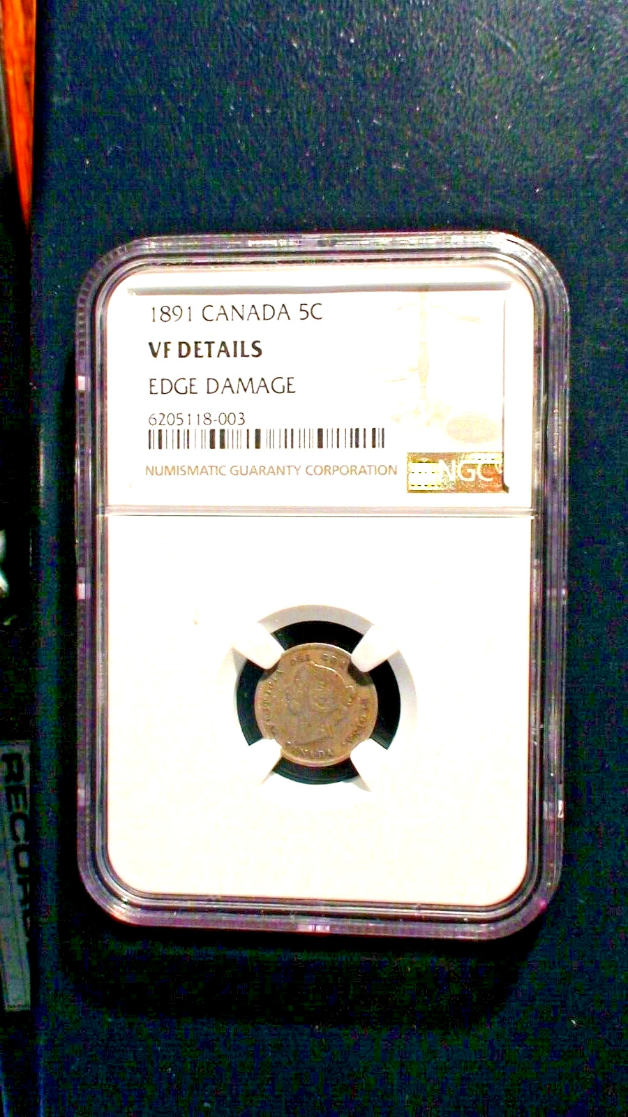 1891 Canada Five Cents NGC VERY FINE SILVER 5C Coin PRICED TO SELL NOW!