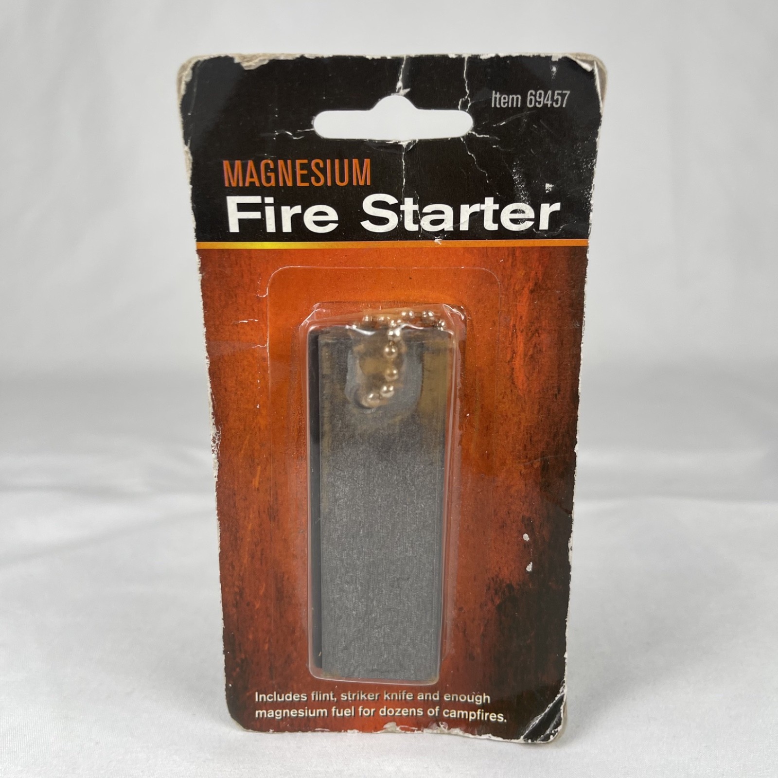 Magnesium Block Flint Fire Starter Striker Prepping Survival Army Firestarter