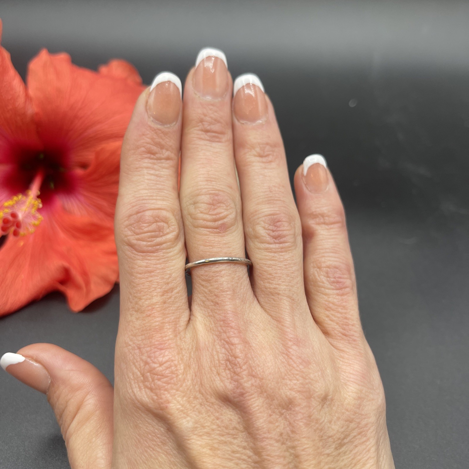 Stunning Unique Handmade 925 Sterling Silver Stackable Band Ring #B90