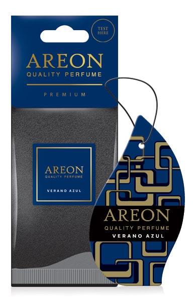 AREON Premium Car Air Freshener Quality Perfume (Pack of 3) Verano Azul Scent