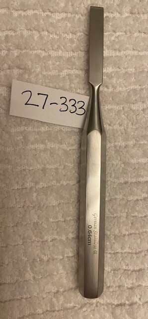 27-333 HOKE OSTEOTOME  STRAIGHT 5.5" BLADE WIDE --1/4"