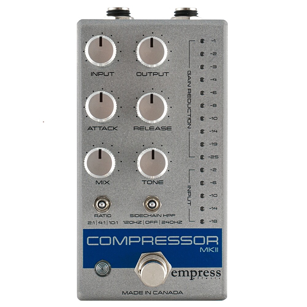 Empress MkII Compressor Pedal, All Analog, Silver