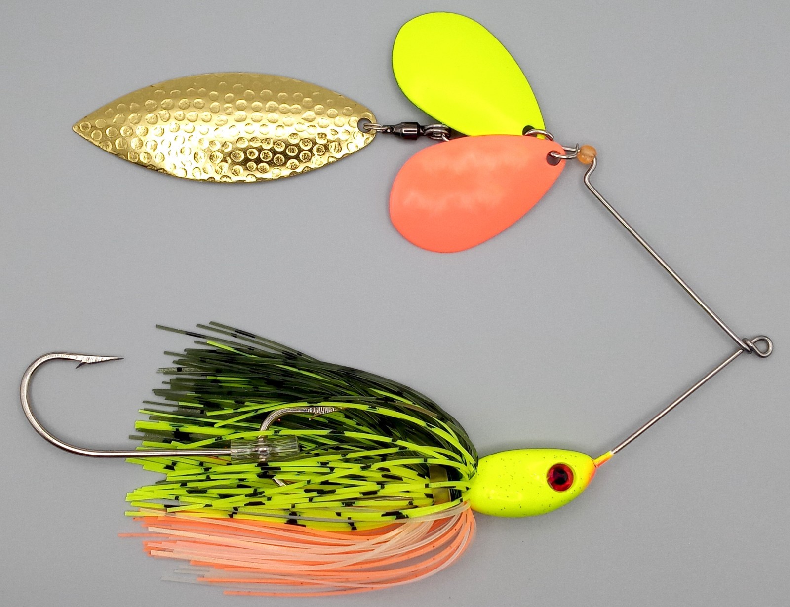Custom Magnum Spinnerbait ~ Sunrise ~ 1 oz Triple Spin