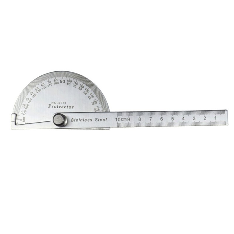 180 Degree Protractor Metal Angle Finder Goniometer Angle Ruler Stainless SY“iy