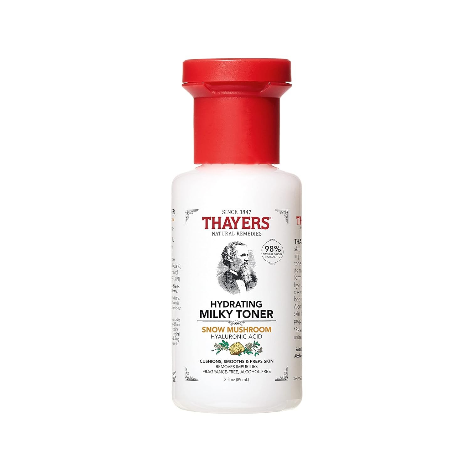THAYERS Milky Hydrating Face Toner with Snow Mushroom Tremella, Hyaluronic Acid