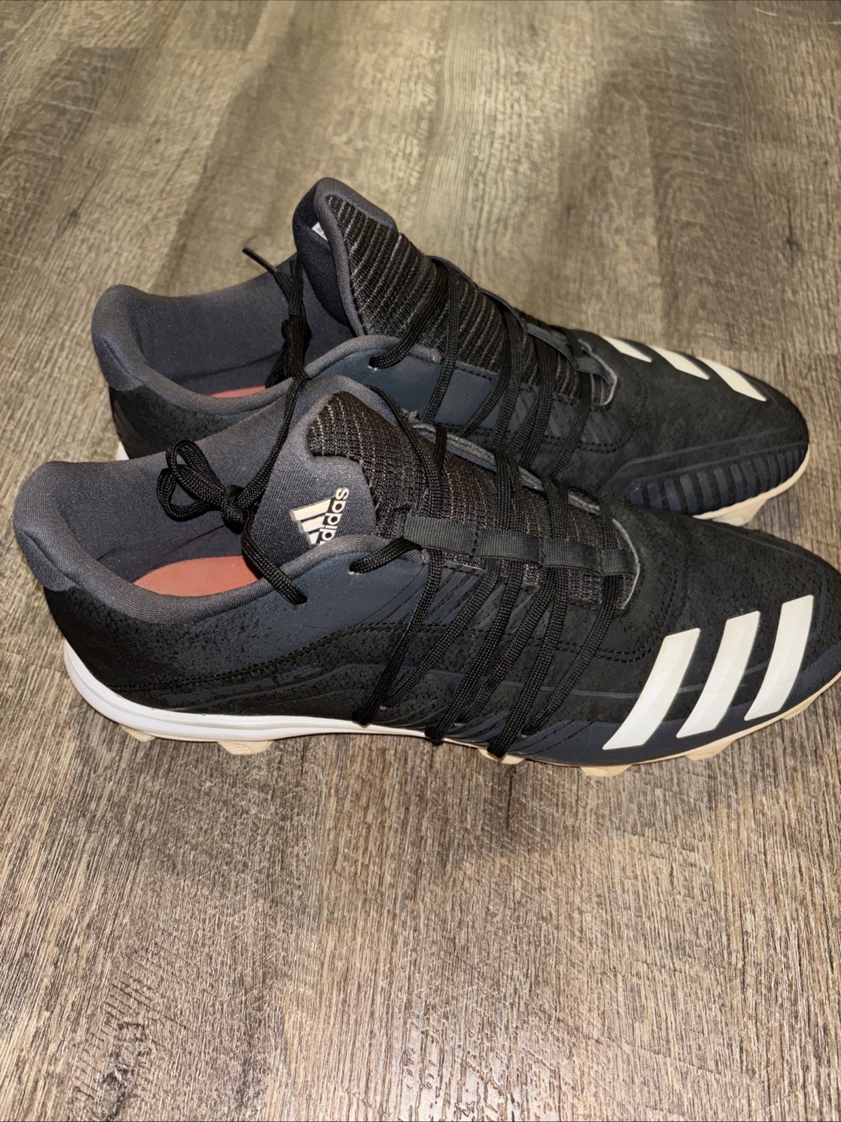 adidas Men's SPG753001 Soccer Football Cleats Black/White/Blue, Size US 12