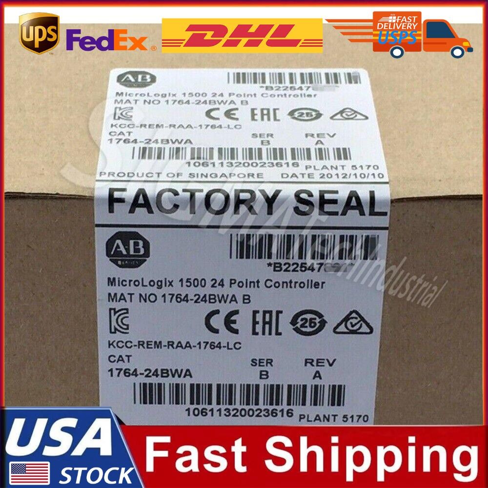 New AB1764-24BWA SER B MicroLogix1500 24 Point Controller 1764 24BWA USA